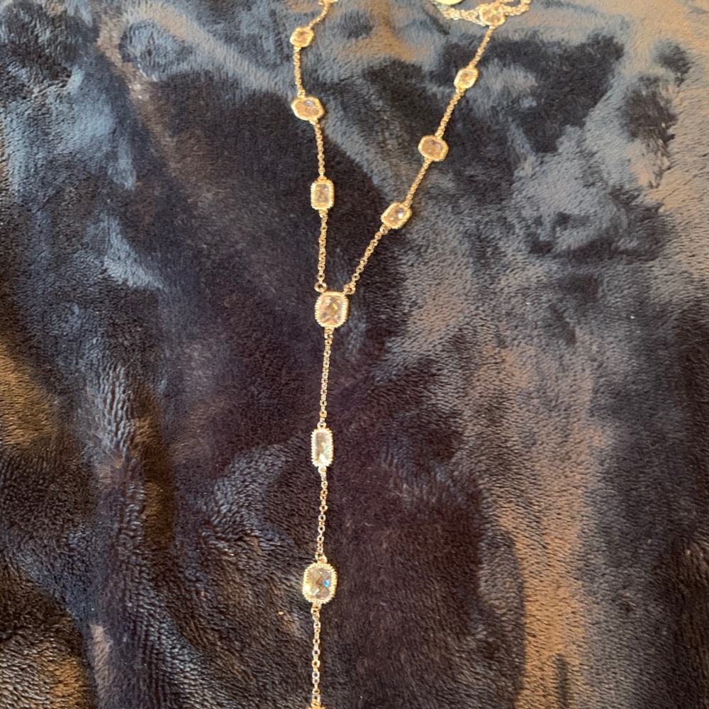 Lariat Gold Necklace